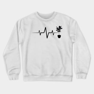 Plant Heartbeat Fiddle Leaf Fig Crewneck Sweatshirt